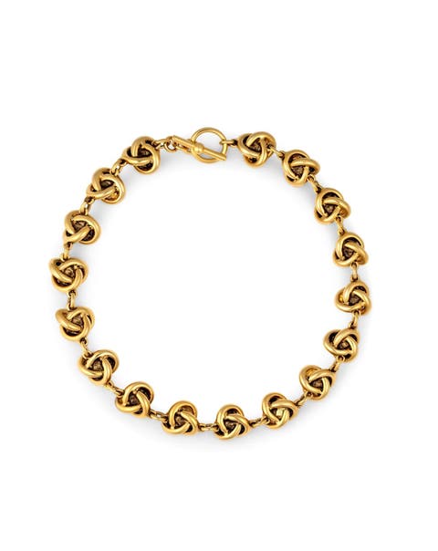 Love Knot Necklace with Antique