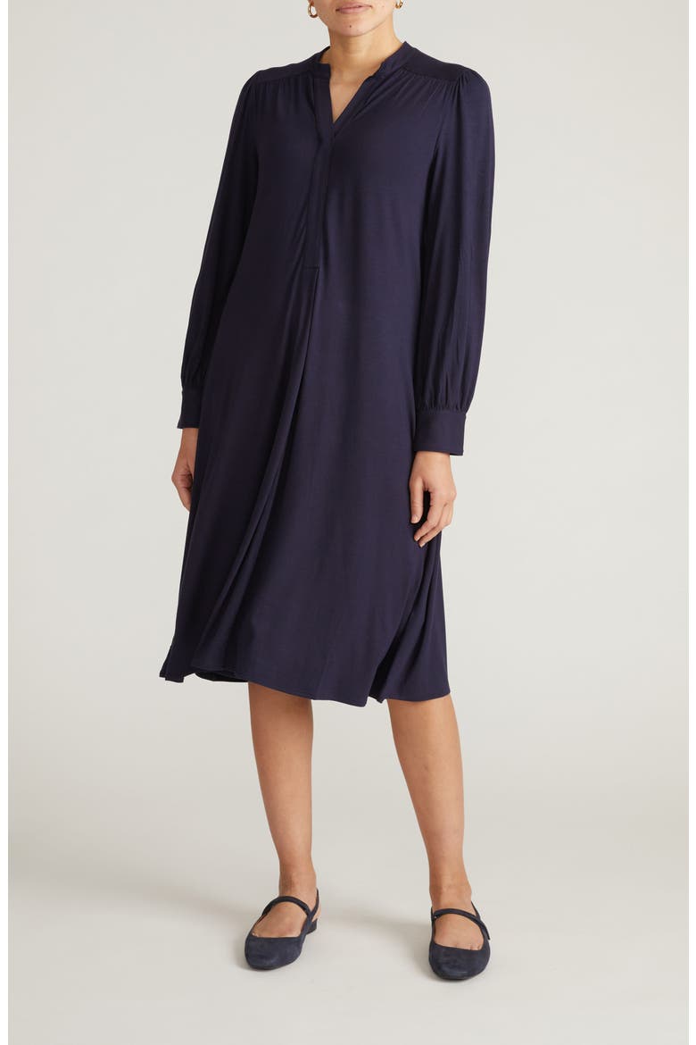 Liquid Long Sleeve Dress, Main, color, MIDNIGHT