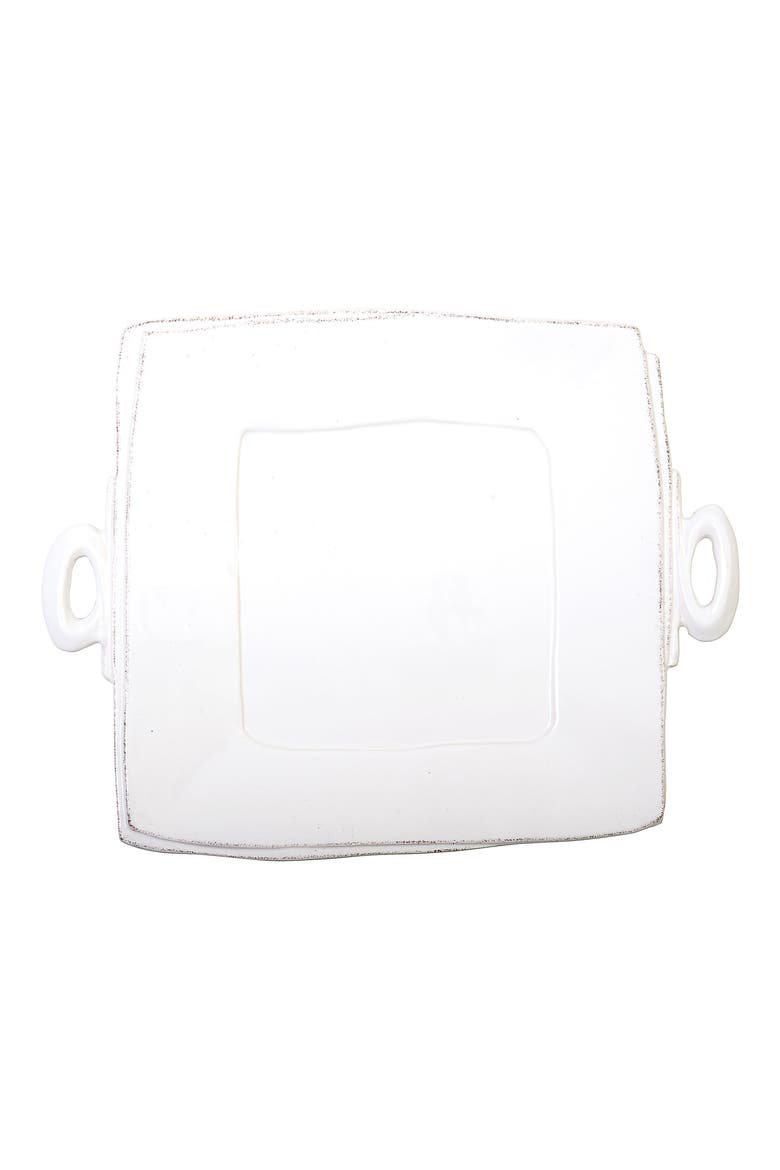 Lastra Square Platter, Main, color, WHITE