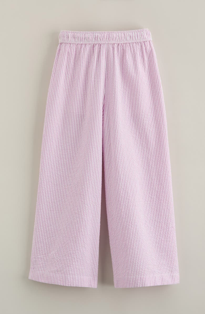 Nordstrom Kids' Cotton Seersucker Pants, Alternate, color, Purple Lily Winnie Stripe