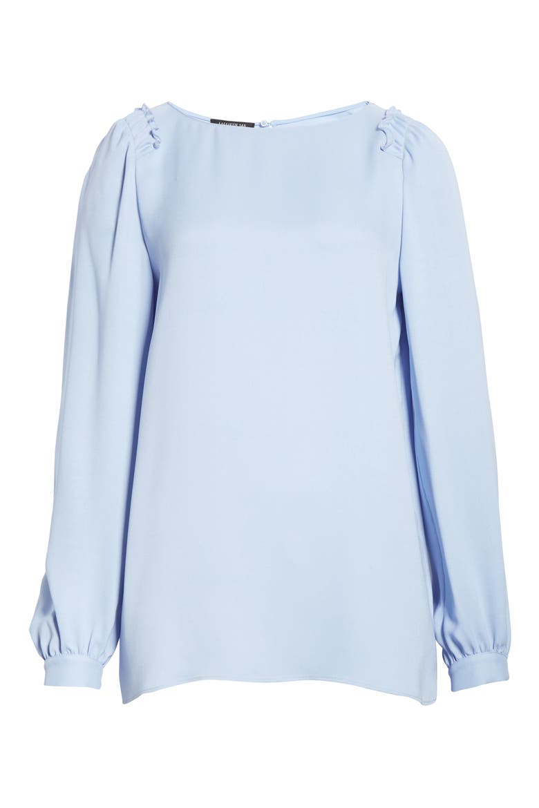 Albright Silk Blouse, Alternate, color, FRENCH BLUE
