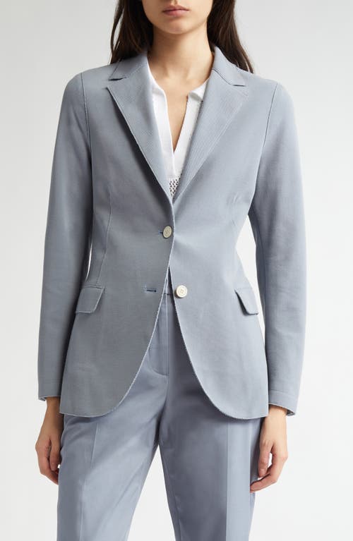 Eleventy Single Breasted Cotton Blend Blazer In Dust