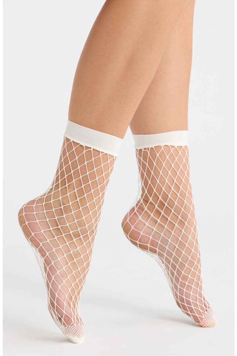 Whalenet Anklet Socks, Main, color, IVORY EGRET