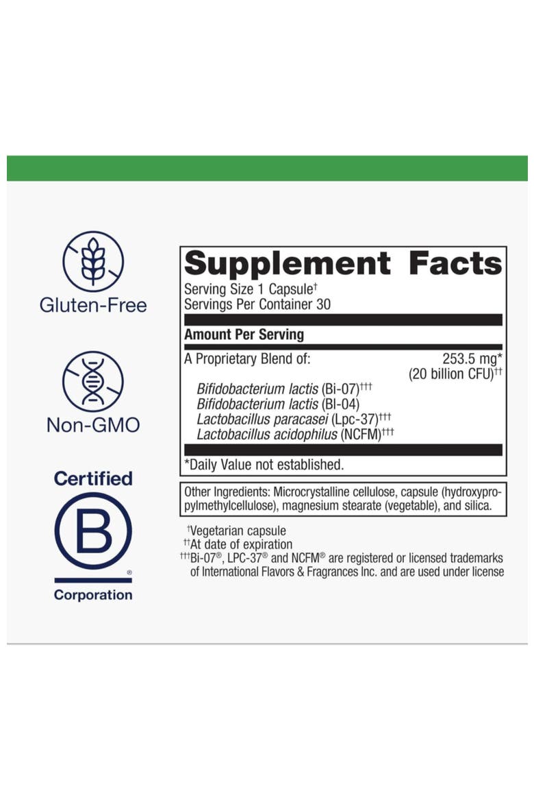 UltraFlora Restore Probiotic Gut Health Supplement 30 Capsules, Alternate, color, None