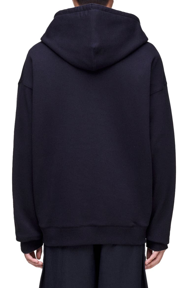 Y-3 Brushed Terry GFX Hoodie, Alternate, color, BLACK