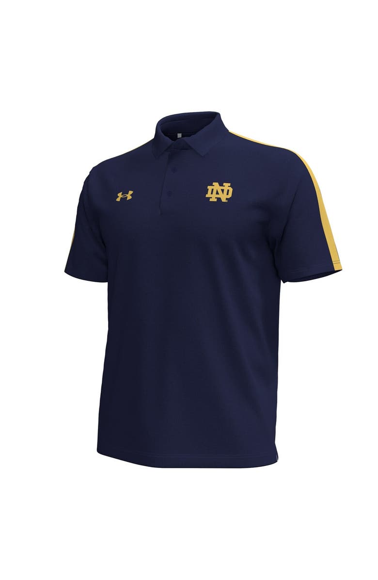 Under Armour Men's Under Armour Navy Notre Dame Fighting Irish Pinnacle Performance Polo, Alternate, color, 