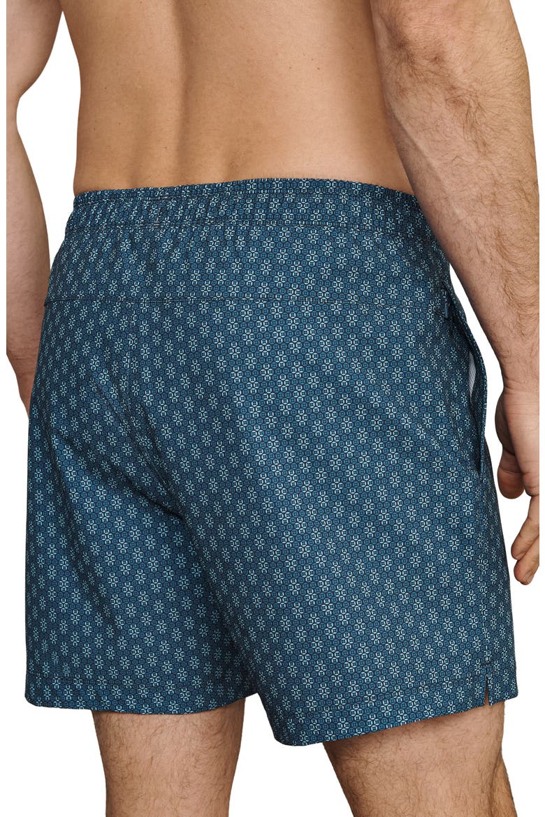 5.5-Inch Water Repellent Swim Trunks, Alternate, color, ASH BLUE/ BELIZE BLUE GEO