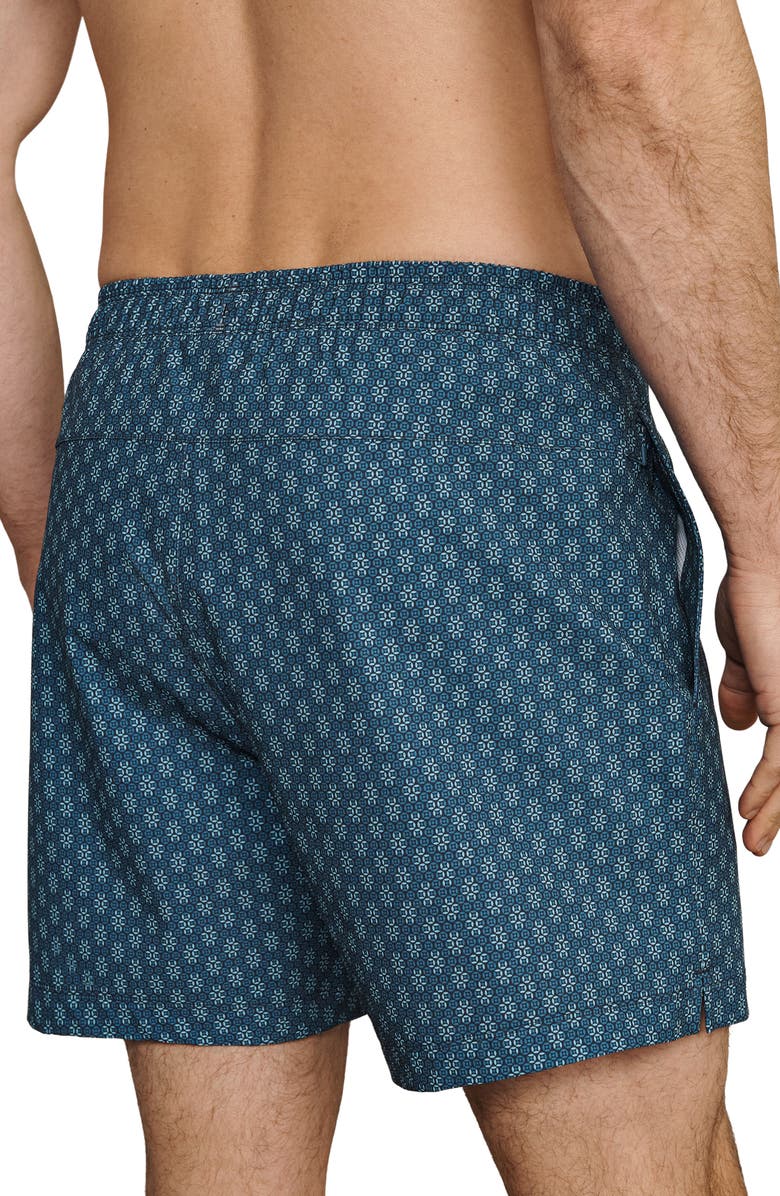 Rhone 5.5-Inch Water Repellent Swim Trunks, Alternate, color, Ash Blue/ Belize Blue Geo