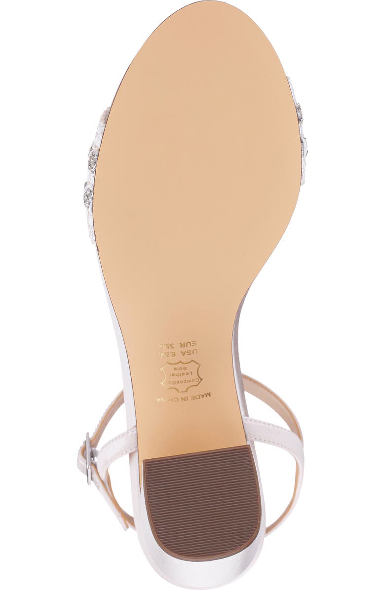 Nina Herma Ankle Strap Sandal, Alternate, color, Ivory