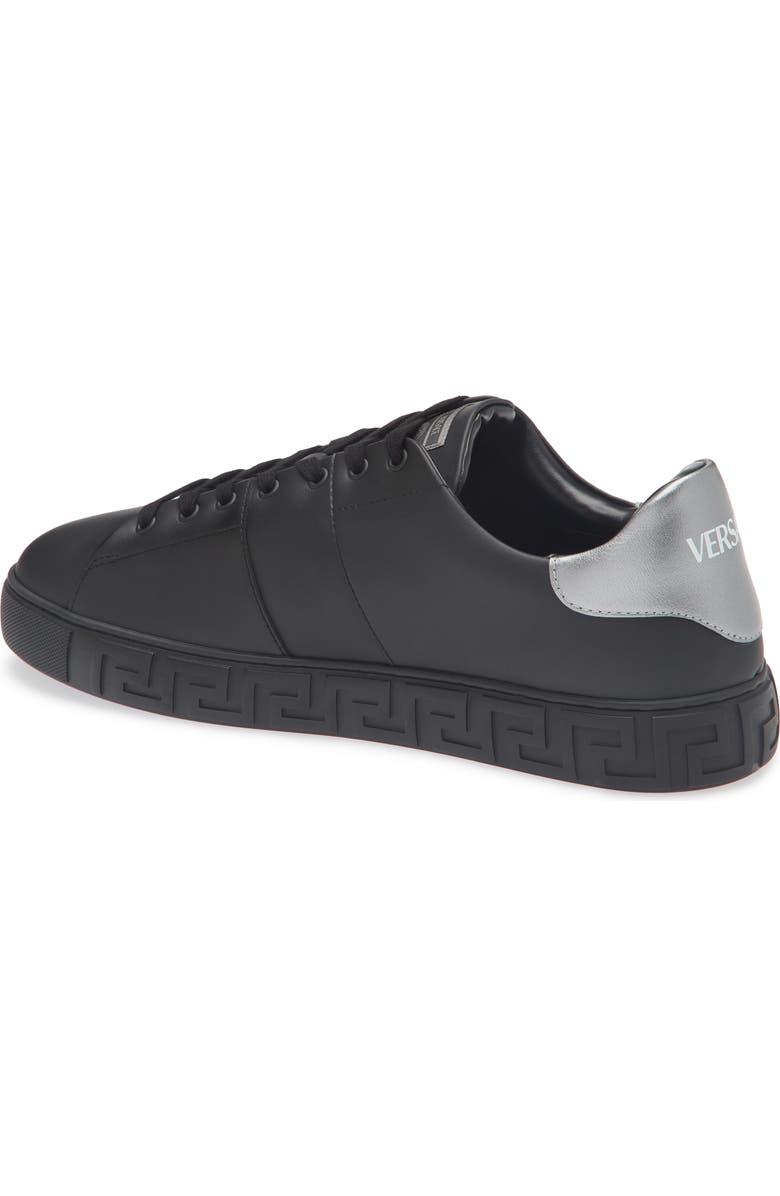 Versace Biggie Greca Low Top Sneaker, Alternate, color, Black Antracite Ruthenium
