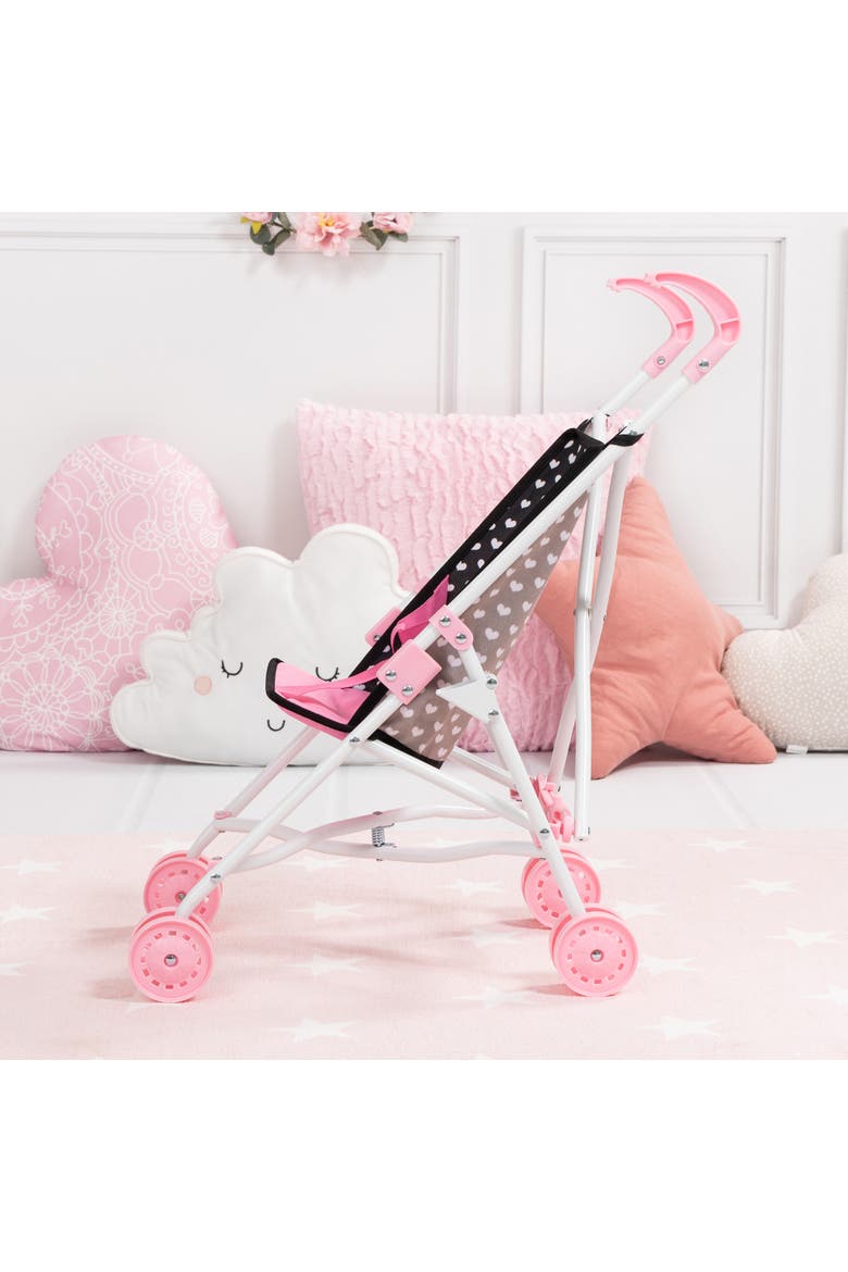 Buggy Umbrella Stroller, Hearts, for Dolls Up to 18 Inches, Alternate, color, Multicolored