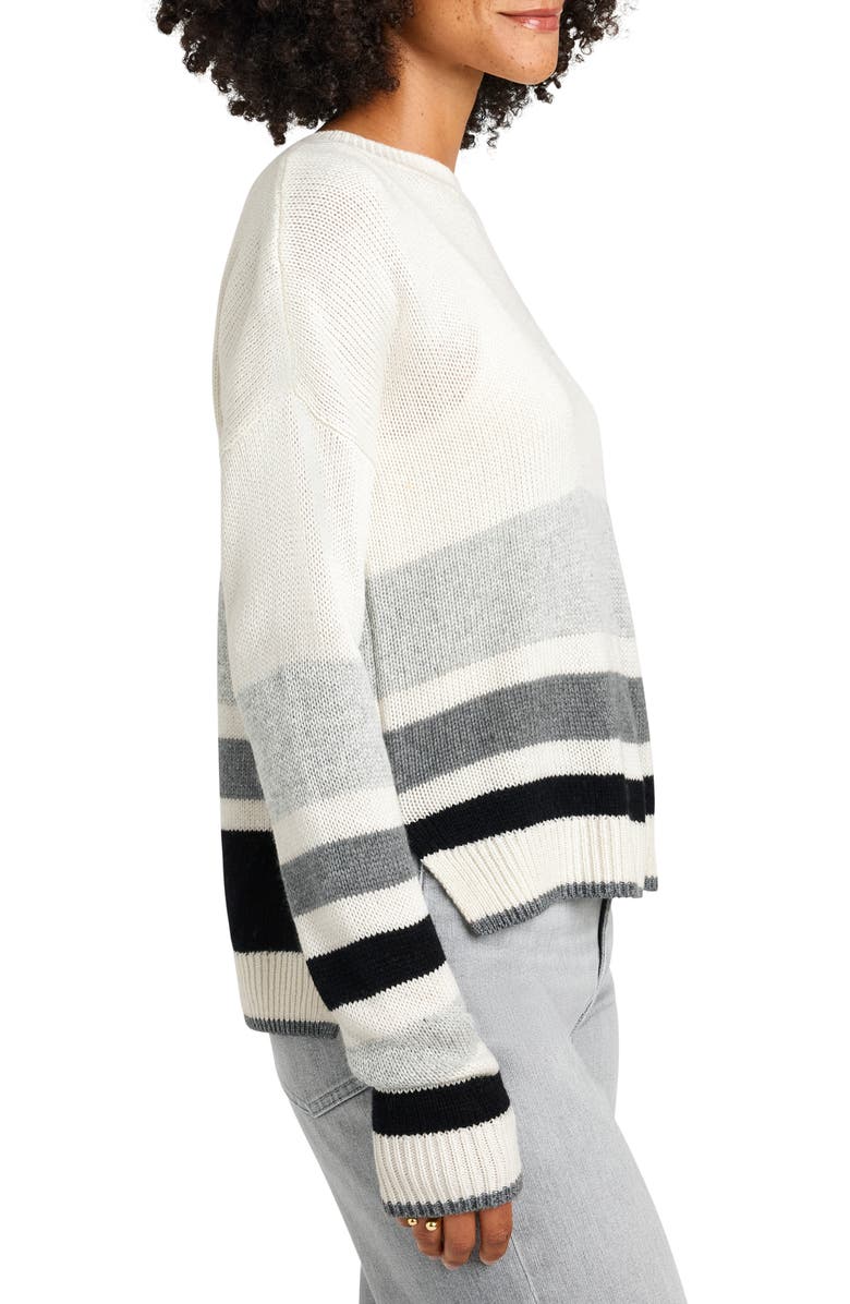 Splendid Maura Stripe Crewneck Sweater, Alternate, color, 