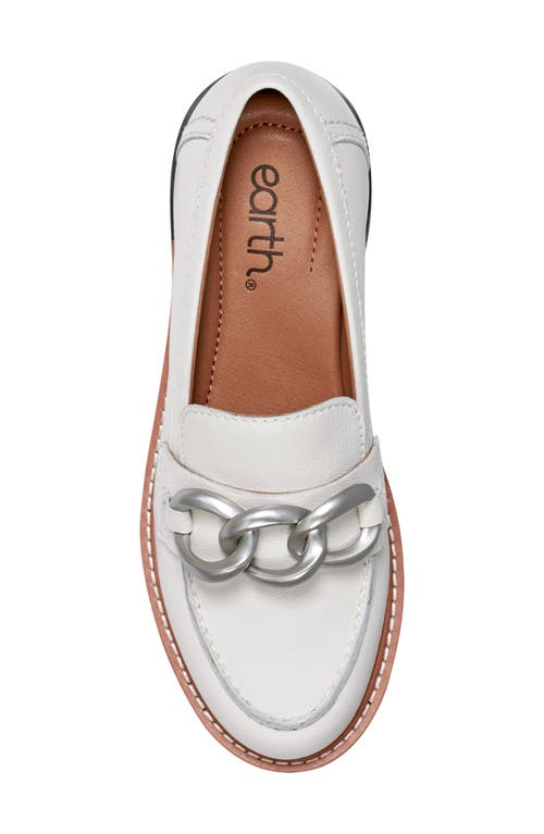 Earth Women's Zalor Slip-on Lug Loafers In White