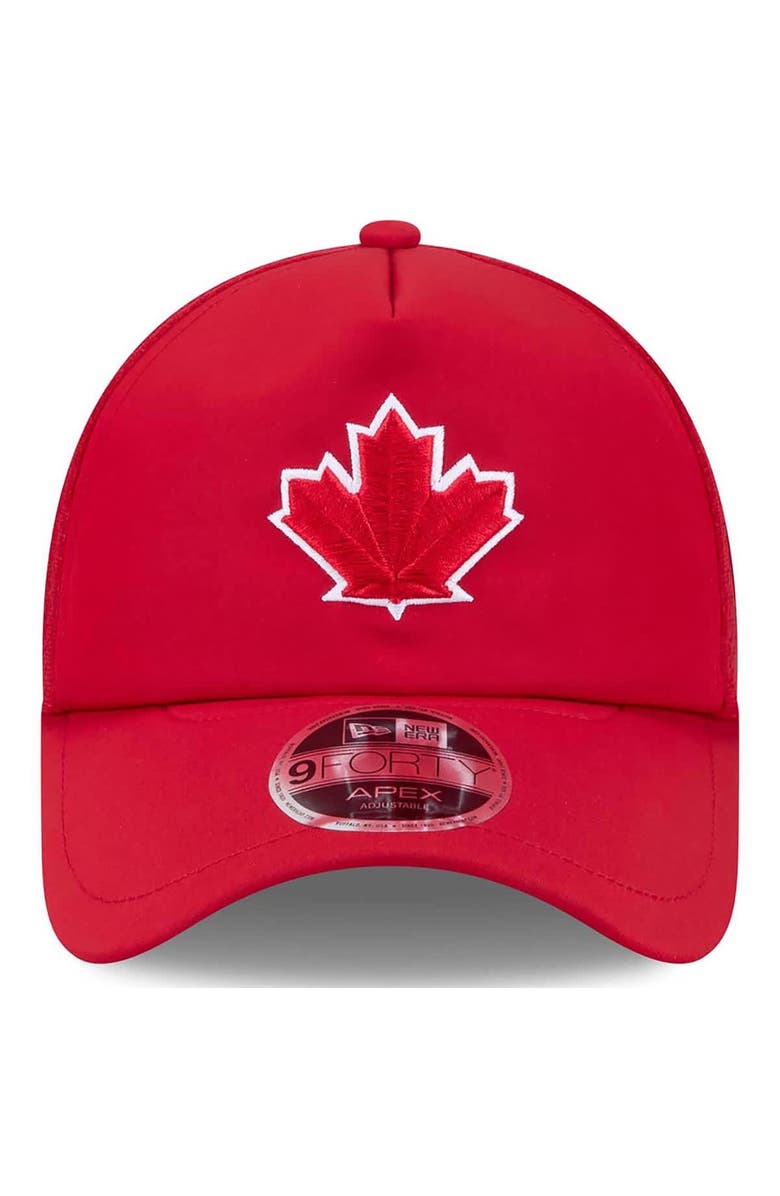 New Era Men's New Era Red Toronto Blue Jays 2026 Batting Practice Alternate Apex 9FORTY Adjustable Hat, Alternate, color, Red