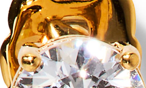 Nadri Cubic Zirconia Front/back Earrings In Gold