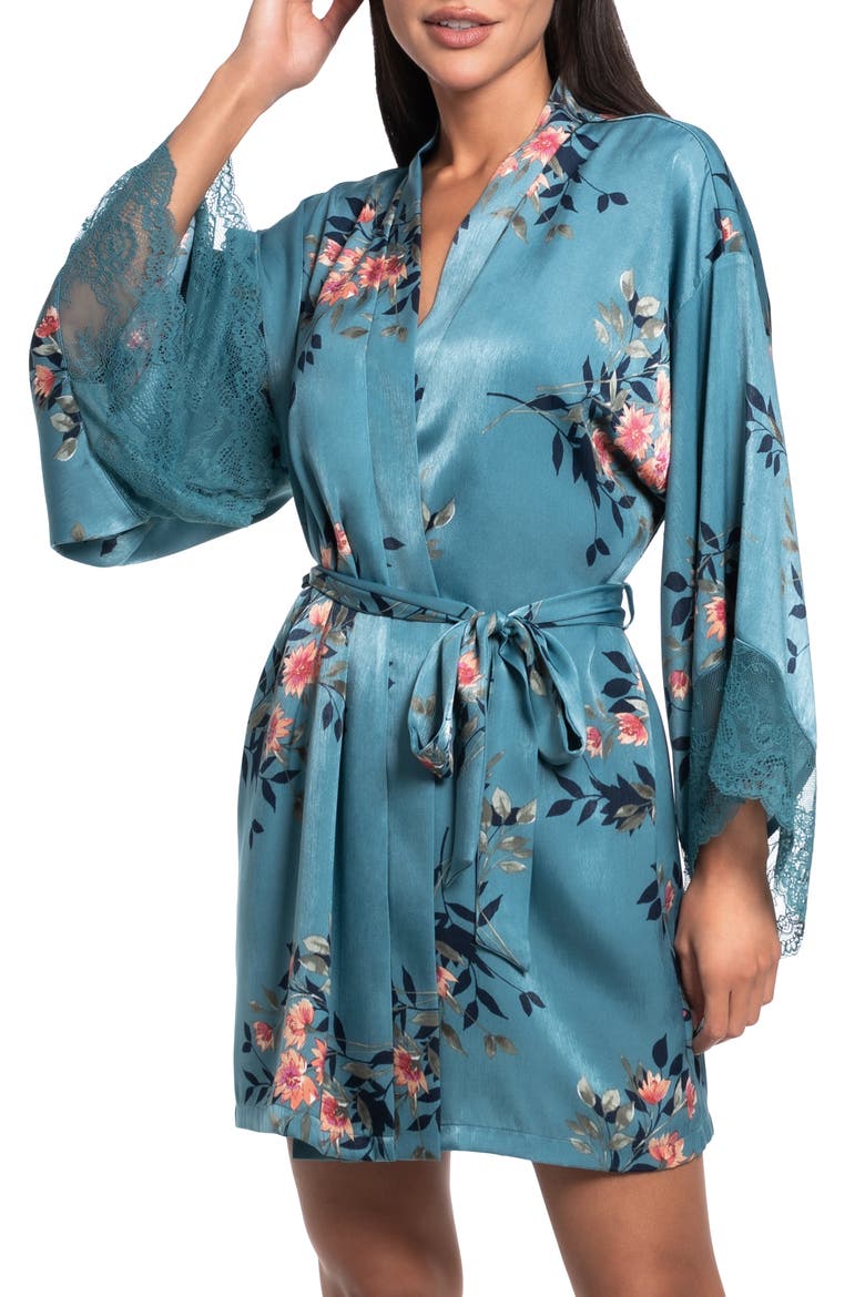 Carlie Wrap Robe, Main, color, CARIBBEAN BLUE