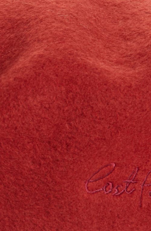 Lost Pattern Bon Chic Wool Blend Beret In Red