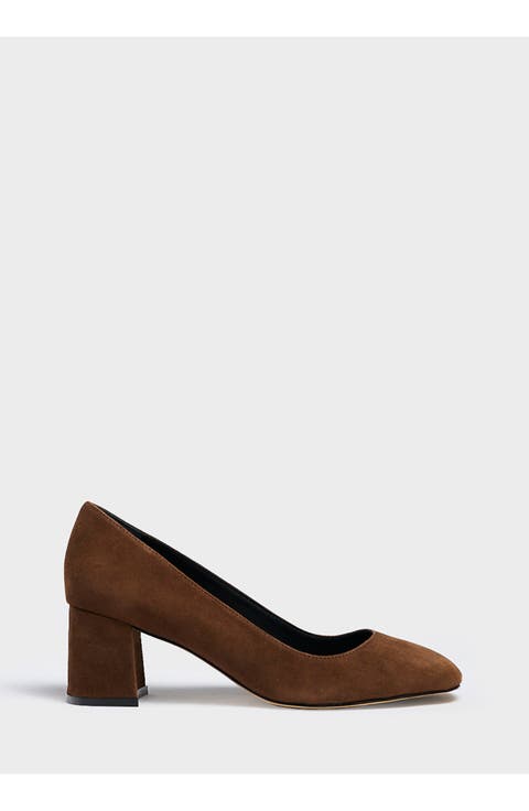 Block Heel Pump 60 Suede