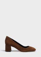 MARION PARKE Block Heel Pump 60 Suede