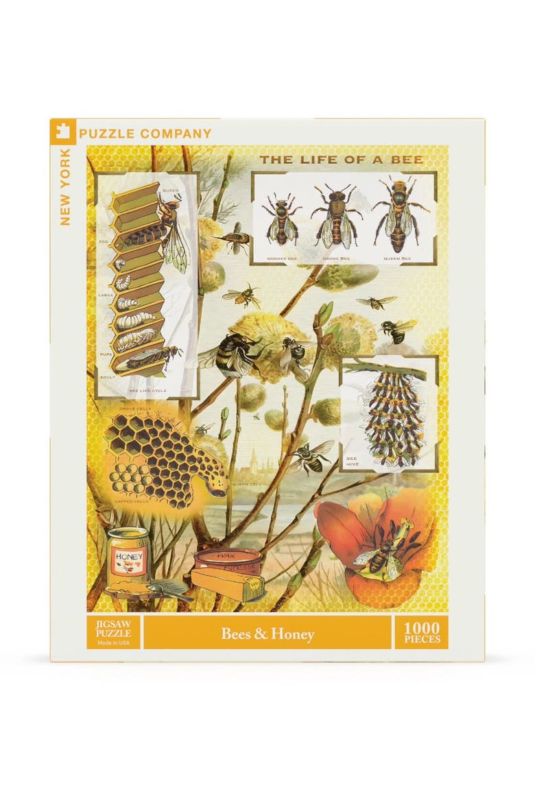 Bees & Honey 1000 Piece Puzzle, Main, color, No Color