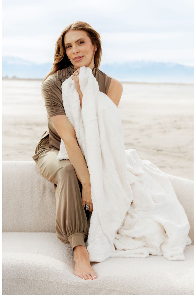 Sorbet Vanilla Blanket, Main, color, Cream