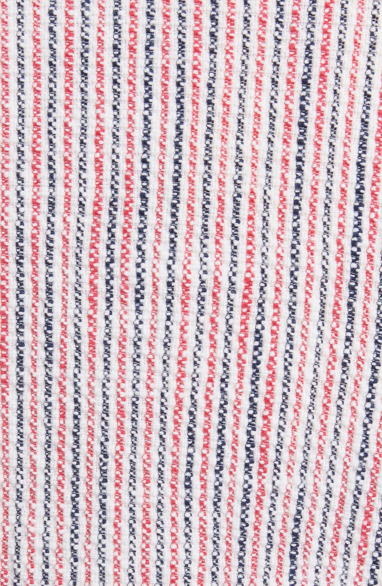 Thom Browne RWB Stripe Tweed Bomber Jacket, Alternate, color, 