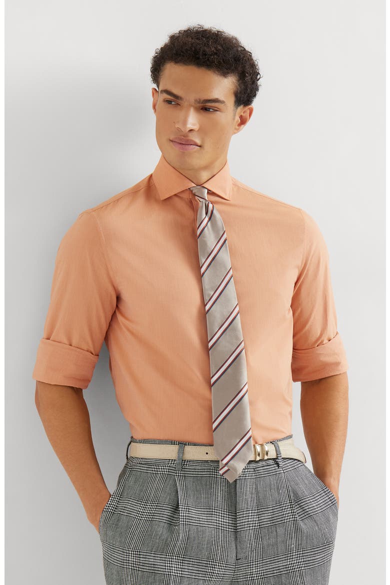 Poplin shirt, Alternate, color, Apricot