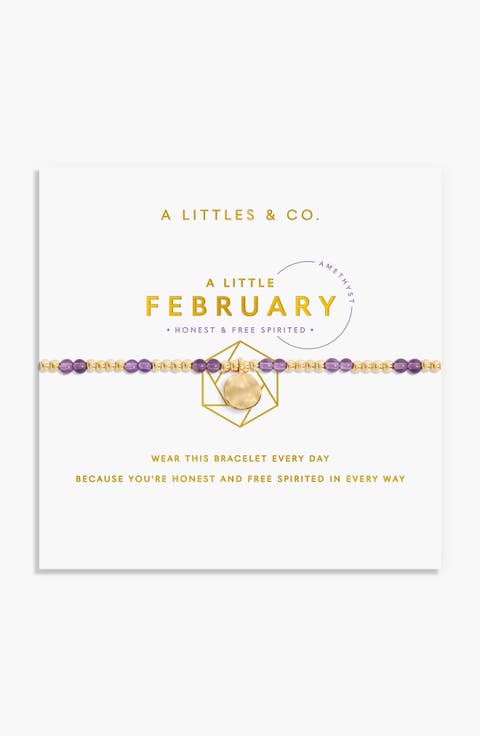 Birthstone A Little Bracelet in Gold-Tone Plating