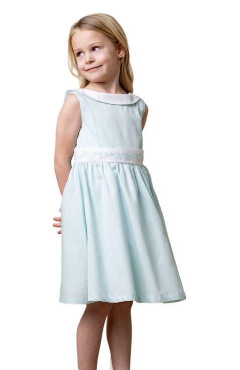 Girls' Organic Sateen Party Dress, Kids
