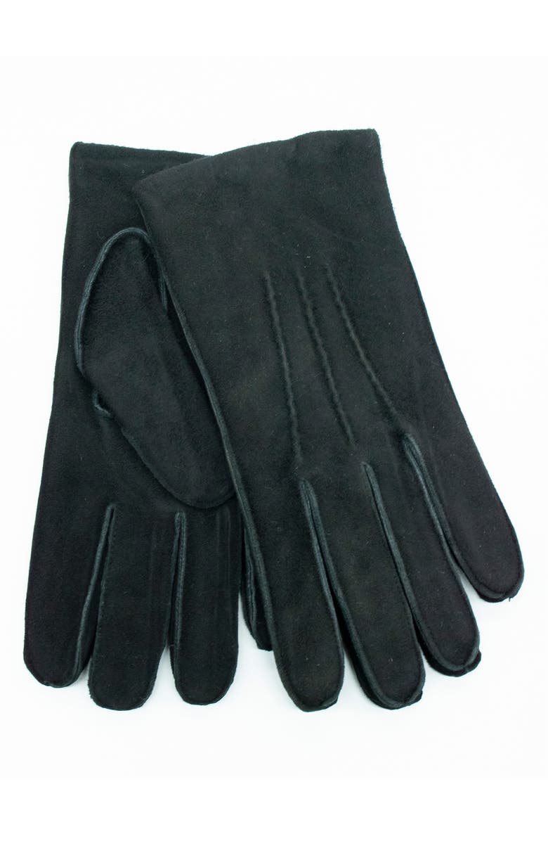 Portolano Suede Gloves, Main, color, Black