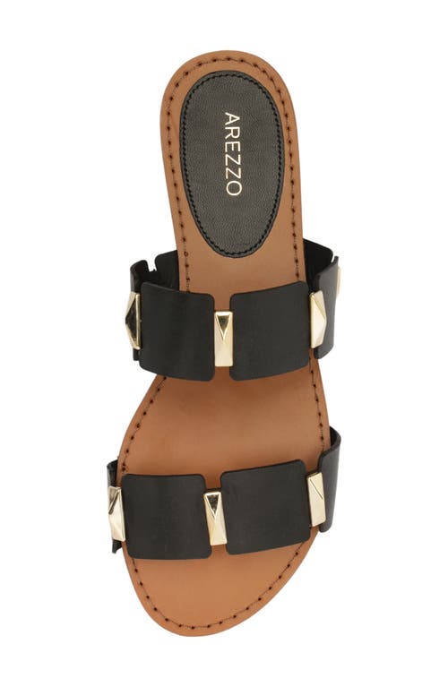 Arezzo Lyra Slide Sandal In Black