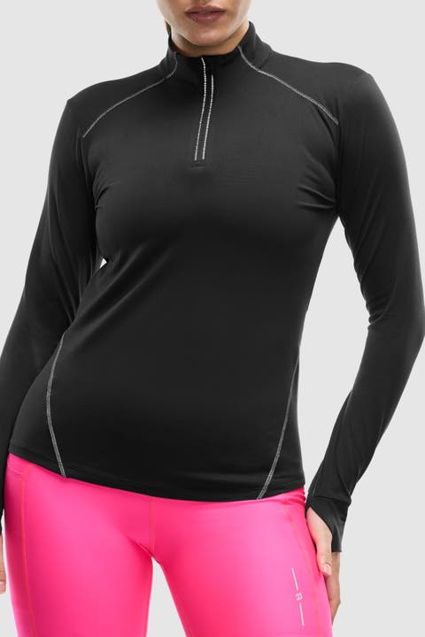 Women's Active Brushed Jersey ¼ Zip