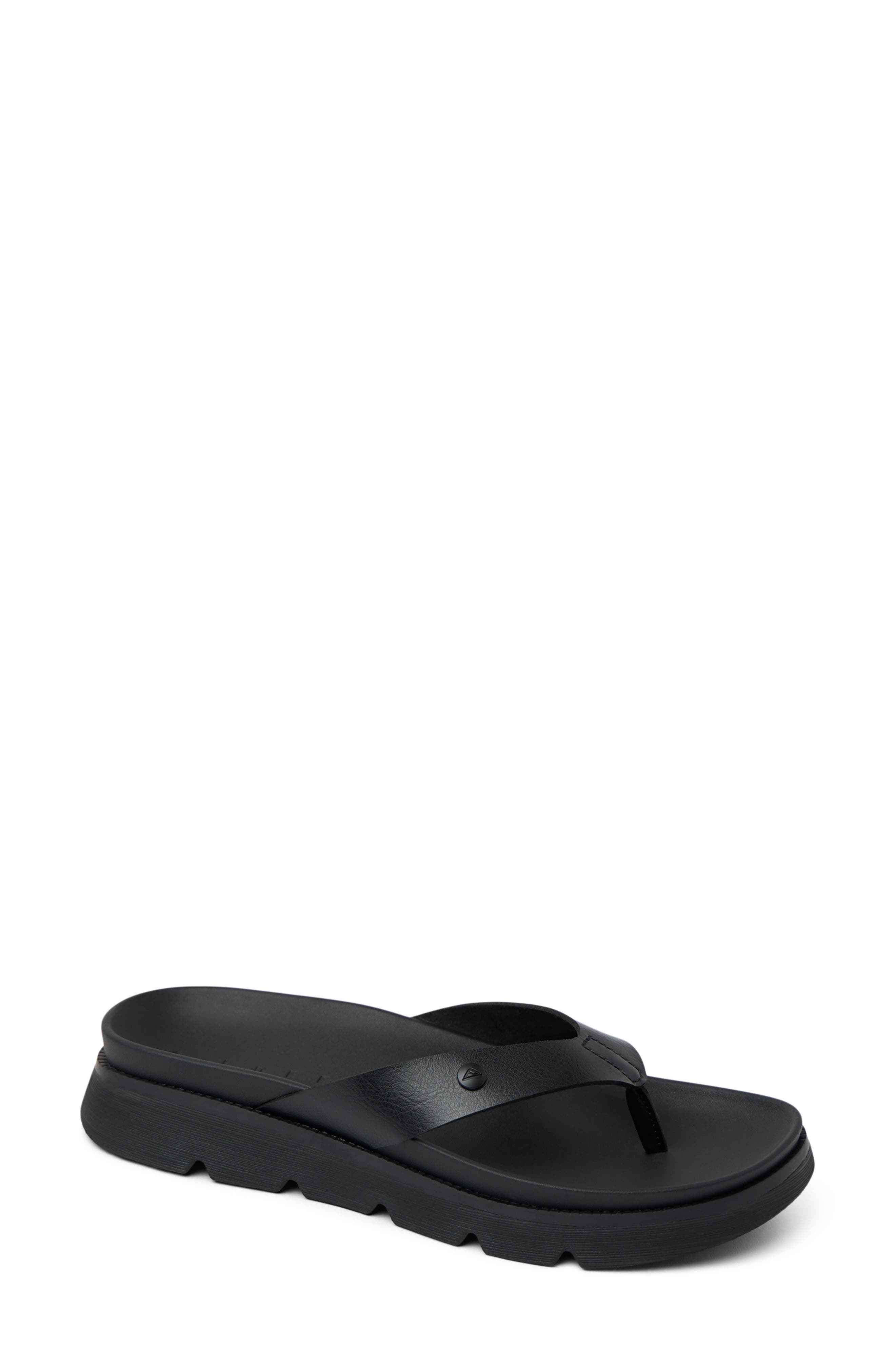 Reef Vista Luxe Viviannah Flip Flop, Main, color, Black