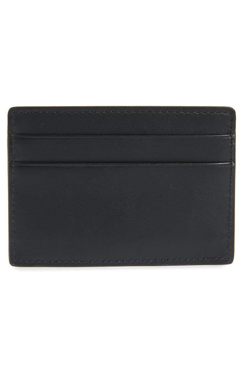 Versace Medusa Head Leather Card Case, Alternate, color,