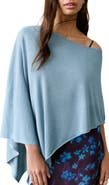 MANGO TEEN Asymmetric Metallic Knit Poncho