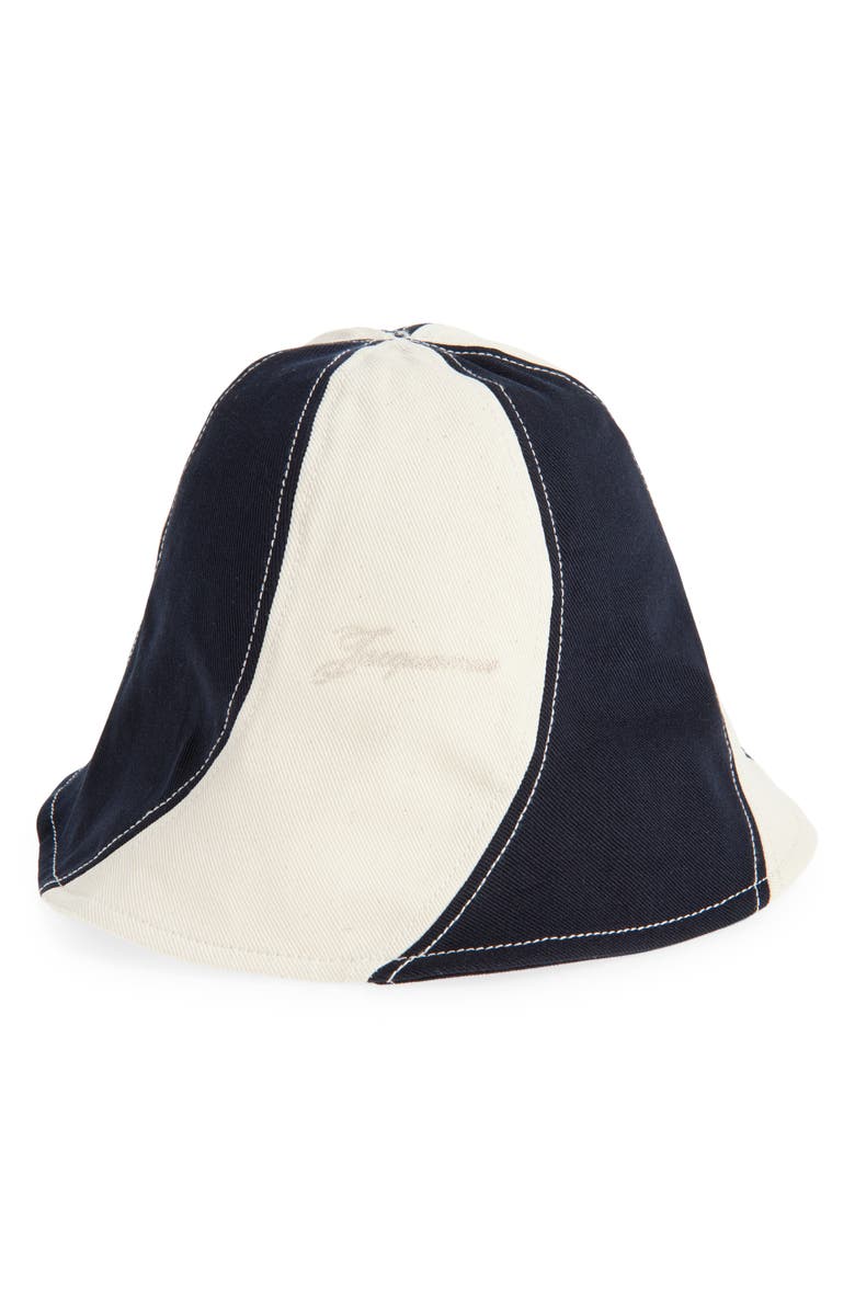 Jacquemus Le Bob Gelato Stripe Bucket Hat, Main, color, 