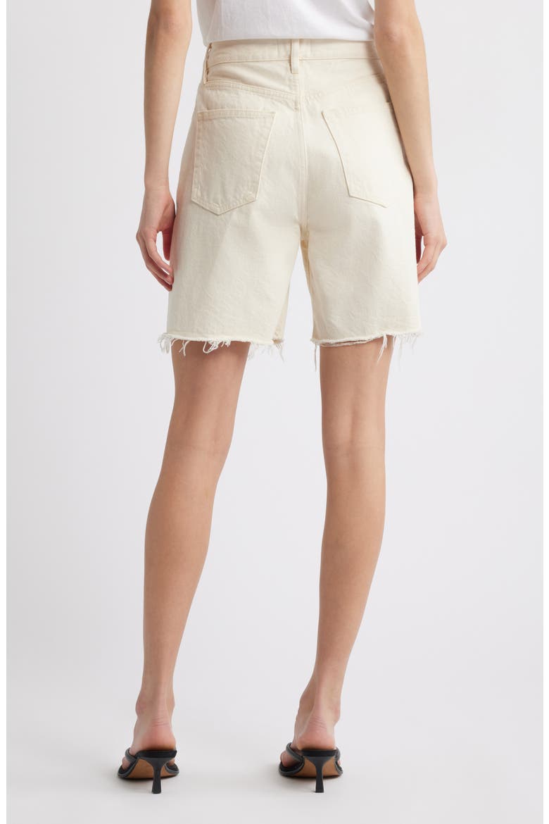 The Timeless Cutoff Denim Shorts, Alternate, color, MILKSHAKE