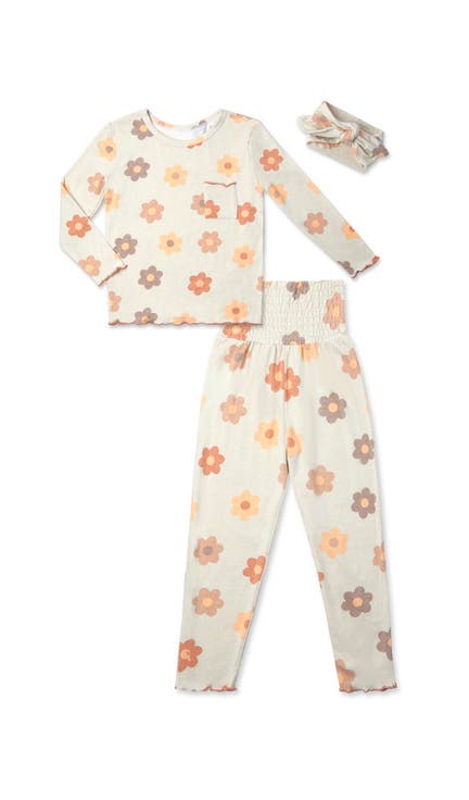 Charlie Fitted Long Sleeve 3-Piece Pajamas
