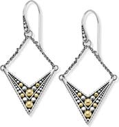 SAMUEL B. 18K Gold & Sterling Silver Geometric Drop Earrings