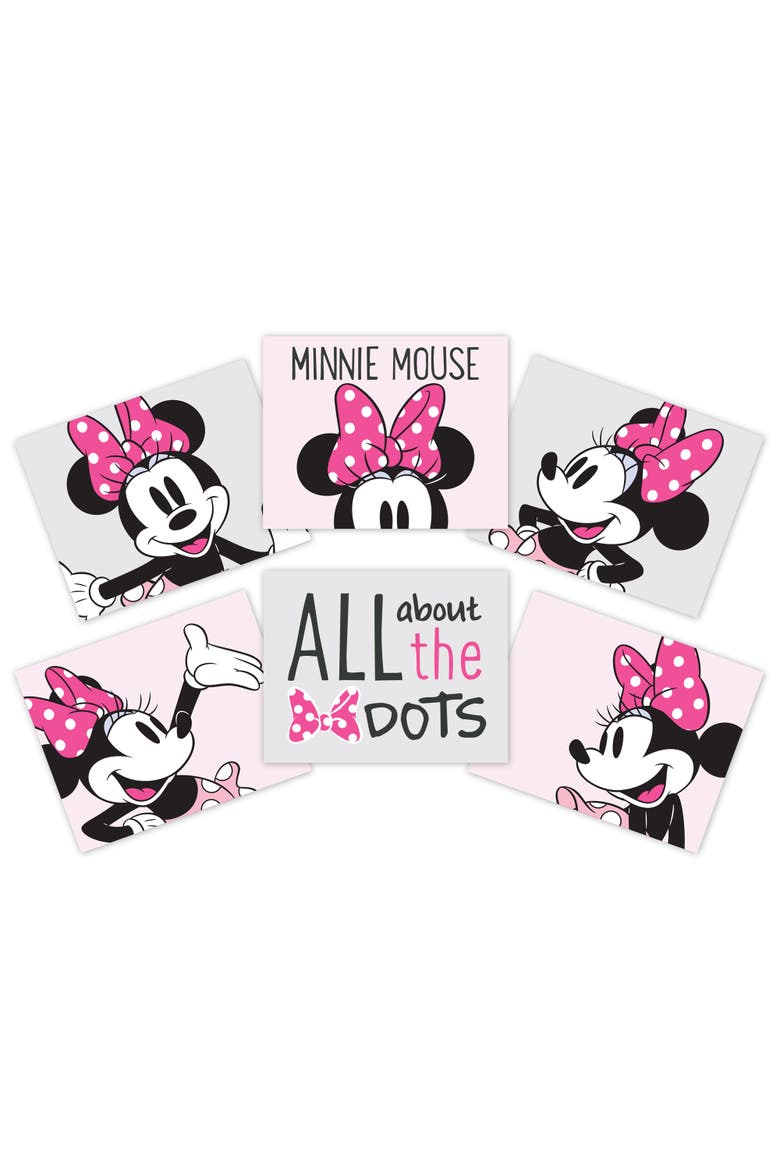 Disney Baby Minnie Mouse Unframed Nursery/Child Wall Art, Main, color, Multicolor