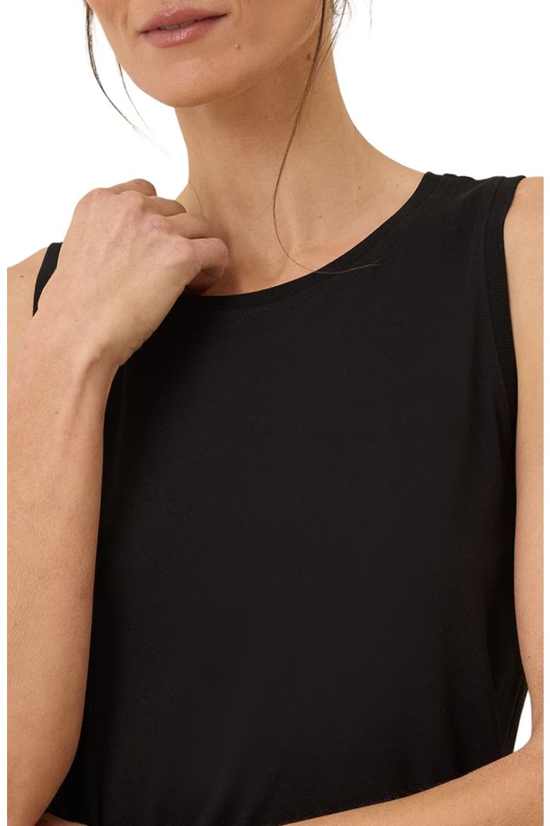Organic Cotton Softspun High Neck Tank, Alternate, color, Black