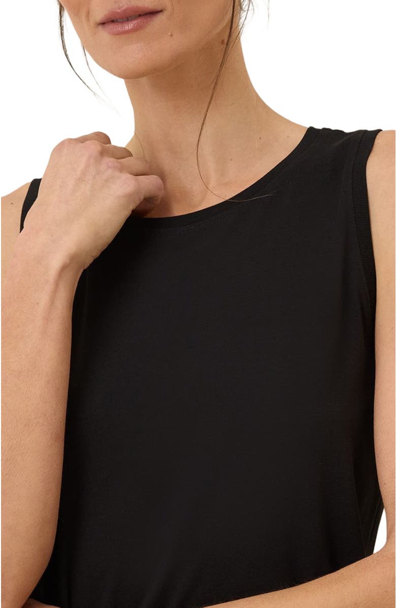 Pact Organic Cotton Softspun High Neck Tank, Alternate, color, Black