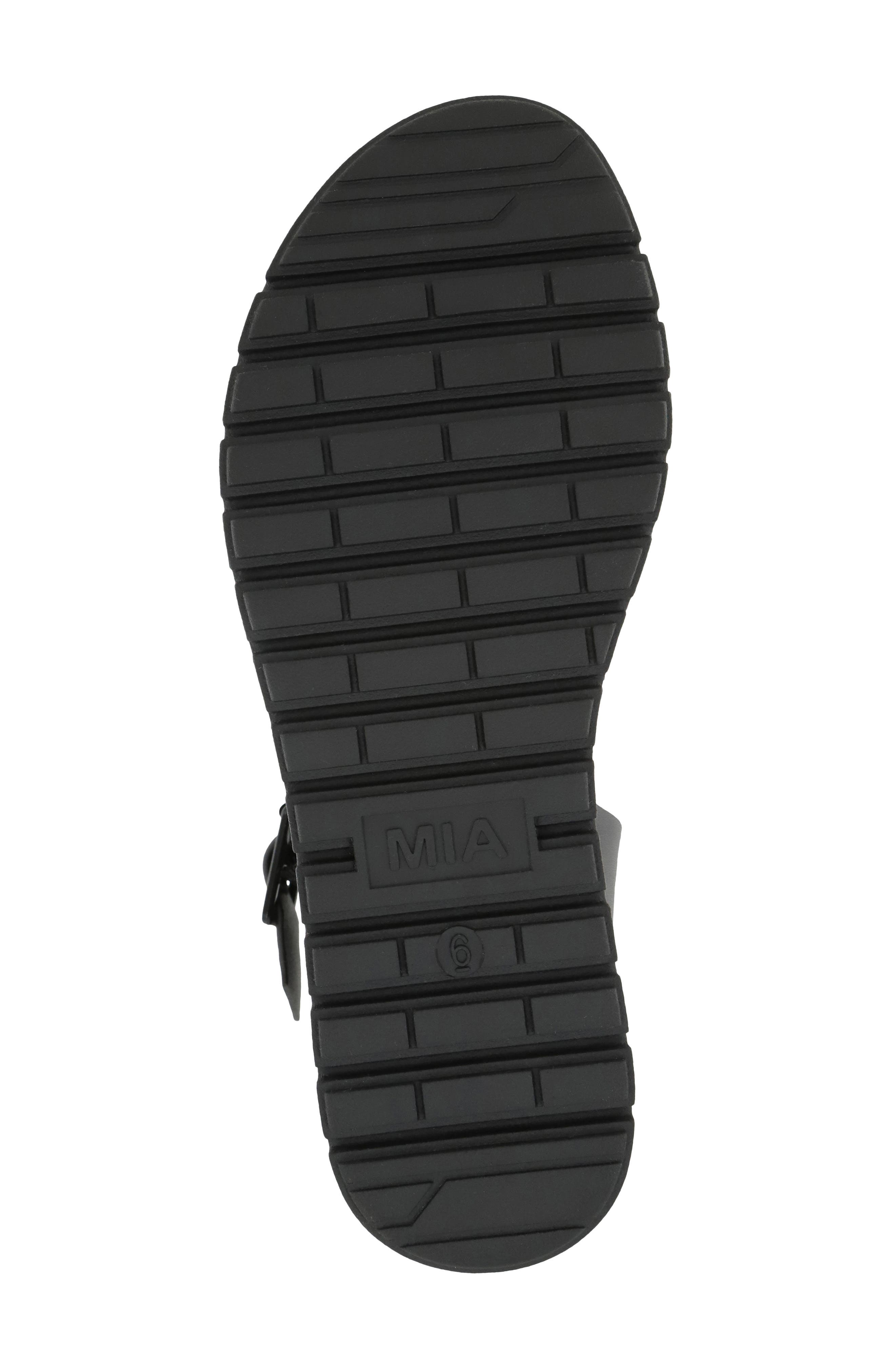 MIA Maya Platform Sandal, Alternate, color, Black