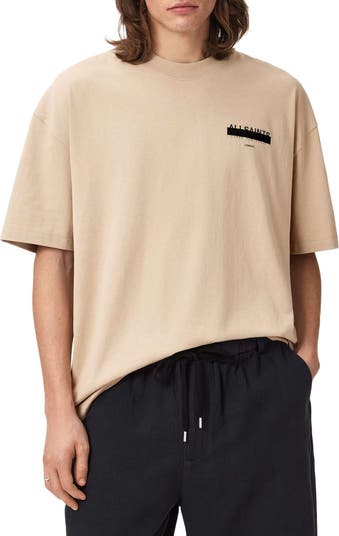 AllSaints Redact Mock Neck Graphic T-Shirt | Nordstrom