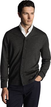 Charles Tyrwhitt Merino Button Up Cardigan
