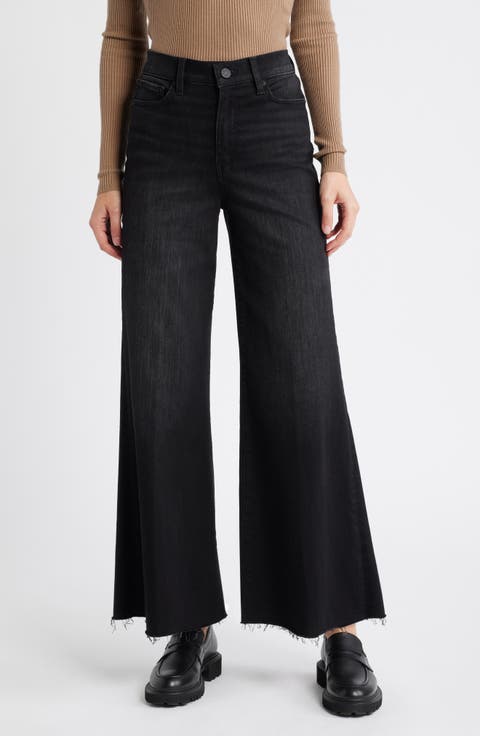 Le Palazzo Ankle Wide Leg Jeans (Tilt Raw After)