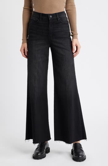 Frame Le Palazzo Cropped Jeans In Tilt Raw After
