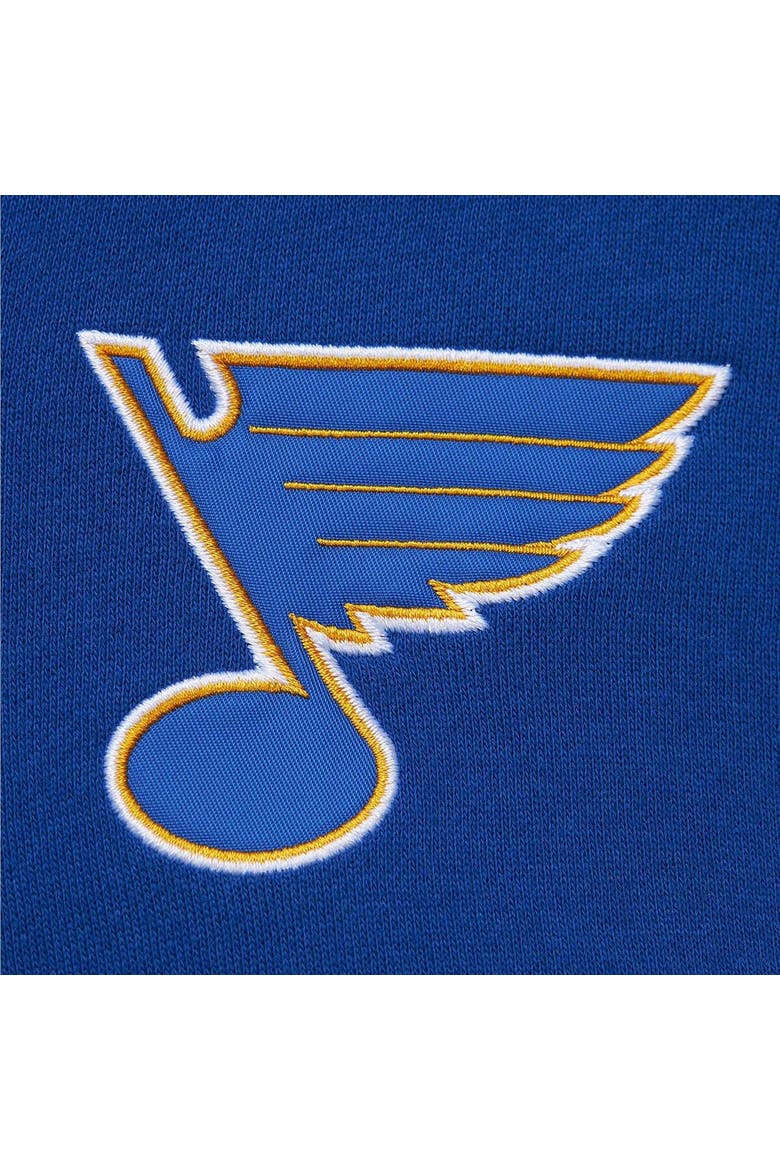 Men's Mitchell & Ness White/Blue St. Louis Blues Head Coach Pullover Hoodie, Alternate, color, White