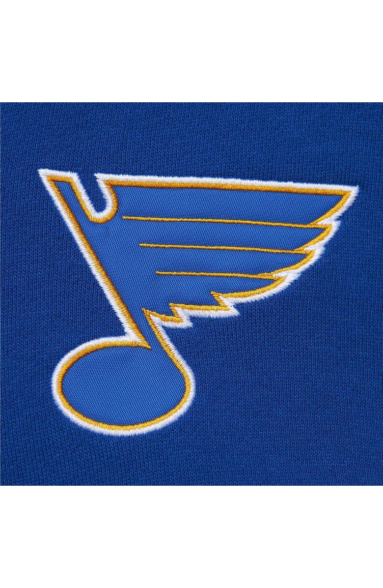 Mitchell & Ness Men's Mitchell & Ness White/Blue St. Louis Blues Head Coach Pullover Hoodie, Alternate, color, White