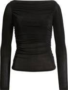 Reformation Berlin Ruched Knit Top